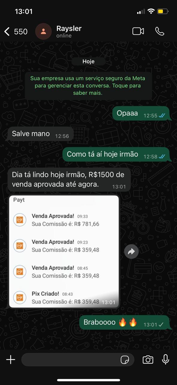 Venda aprovada — Raysler
