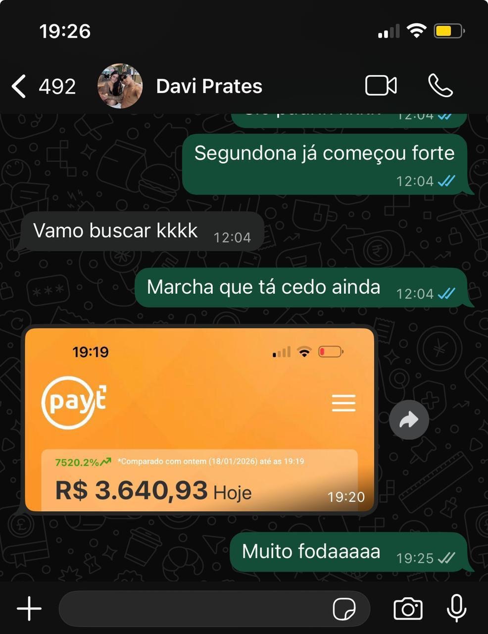Print de faturamento do dia · GOFFEX